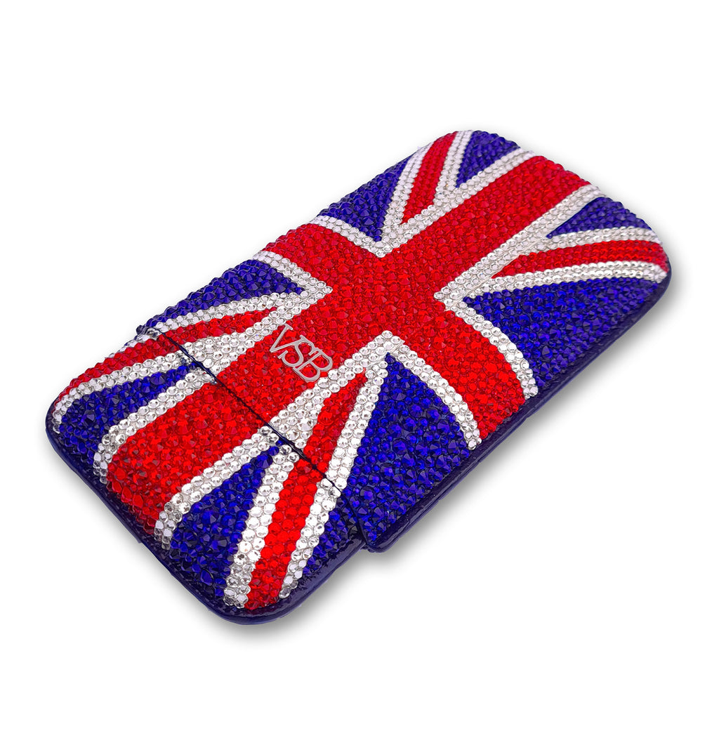 Swarovski Crystal Union Jack Cigar Case - VSB London