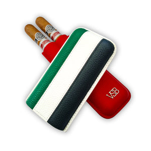 NEW! Two Finger UAE Flag Leather Cigar Pouch - VSB London