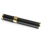 Load image into Gallery viewer, Matt Carbon Fibre with Gold Cigar Tube - VSB London
