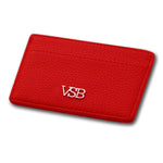 Load image into Gallery viewer, RED LEATHER CARD HOLDER - VSB London
