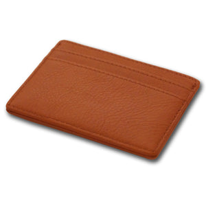 BROWN LEATHER CARD HOLDER - VSB London