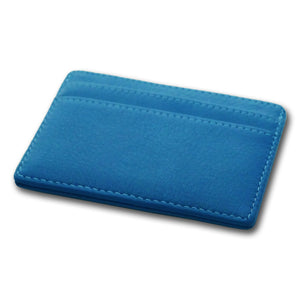 BLUE LEATHER CARD HOLDER - VSB London