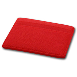 RED LEATHER CARD HOLDER - VSB London