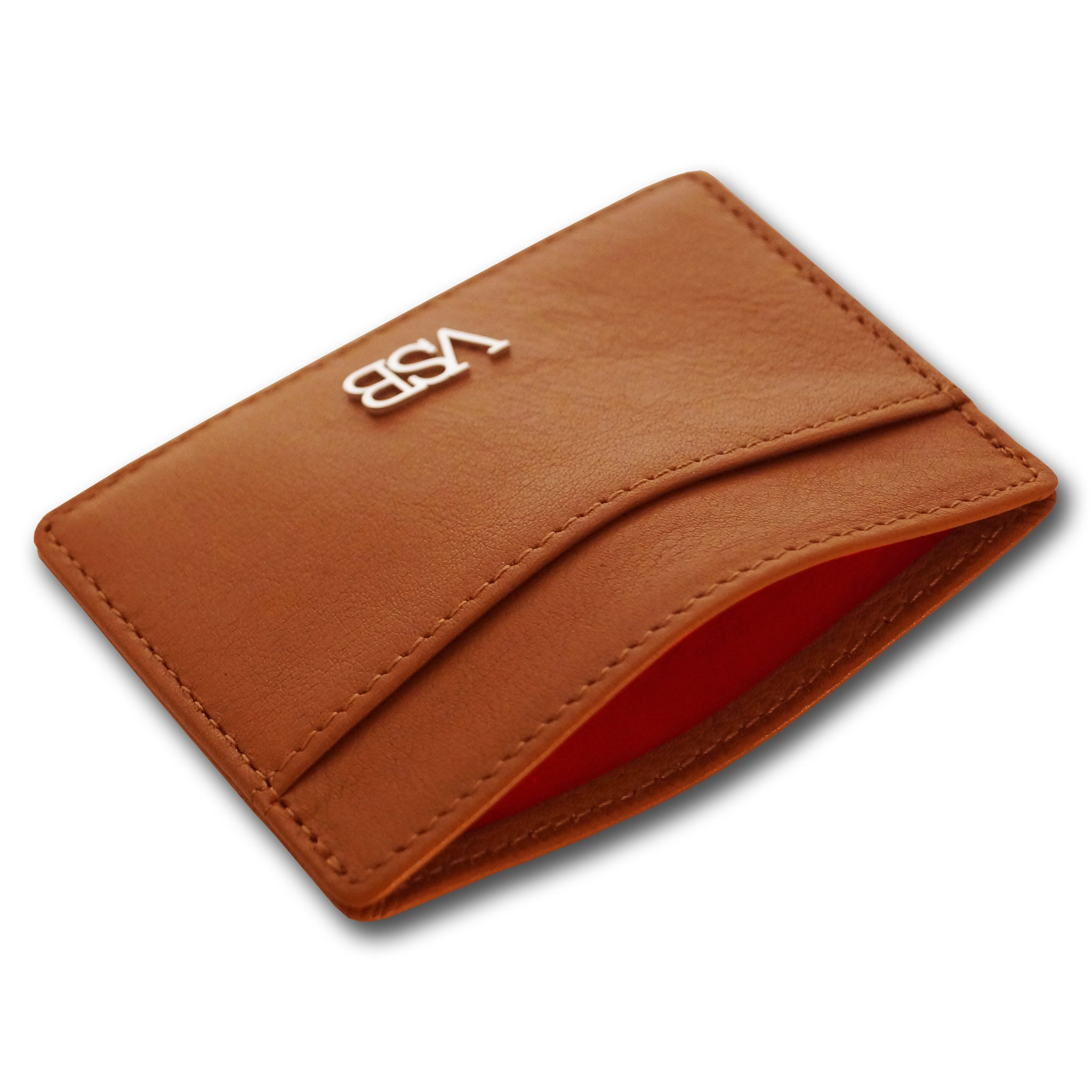 BROWN LEATHER CARD HOLDER - VSB London