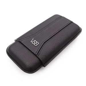BLACK LEATHER CIGAR POUCH - VSB London