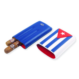 Limited Edition Cuban Flag Leather Cigar Pouch - VSB London