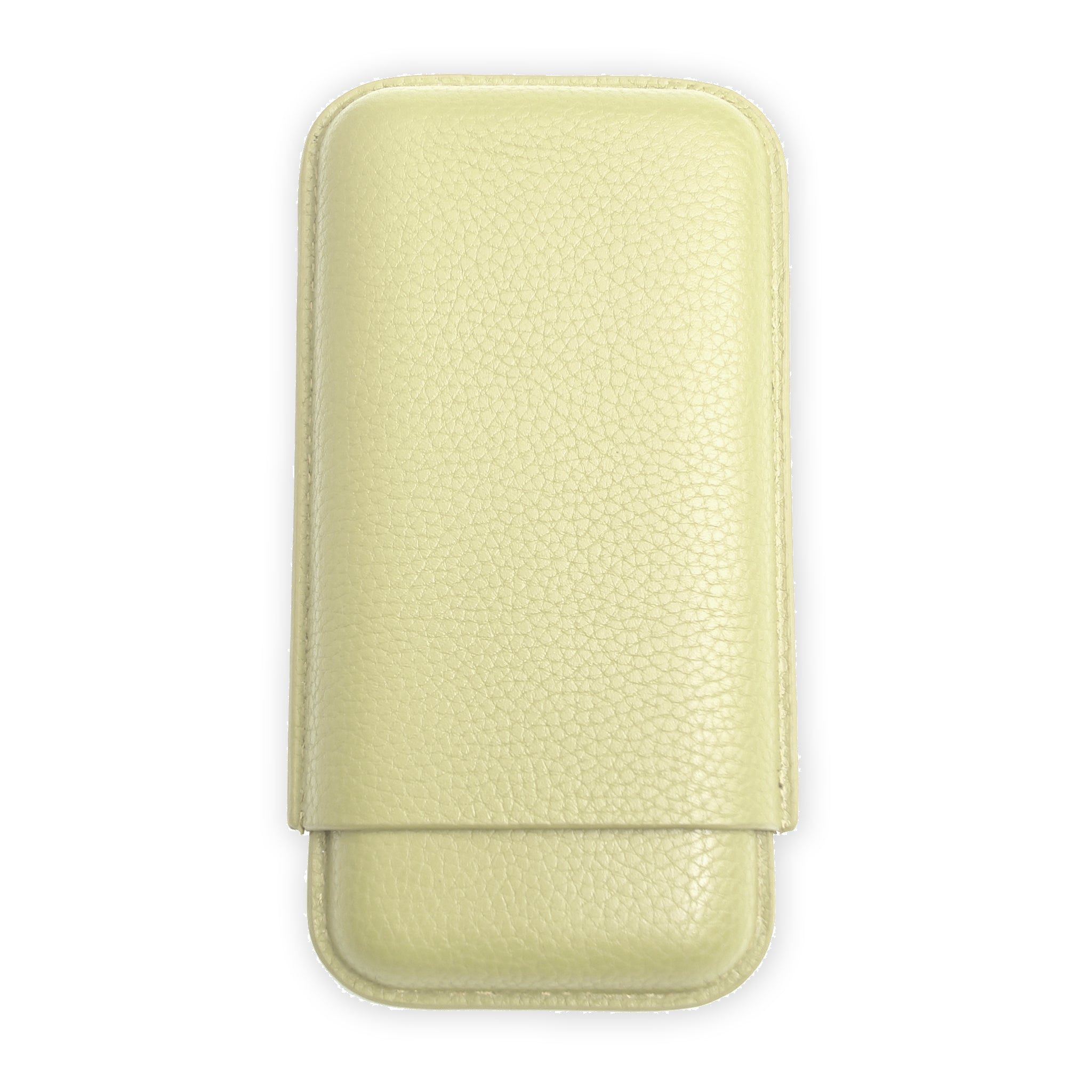 Three Finger Cream Leather Cigar Pouch - VSB London