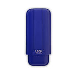 Load image into Gallery viewer, Two Finger Blue Leather Cigar Pouch - VSB London
