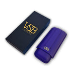 Load image into Gallery viewer, Two Finger Blue Leather Cigar Pouch - VSB London
