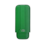 Load image into Gallery viewer, Two Finger British Racing Green Leather Cigar Pouch - VSB London
