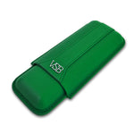 Load image into Gallery viewer, Two Finger British Racing Green Leather Cigar Pouch - VSB London
