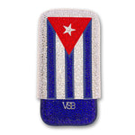 Load image into Gallery viewer, Swarovski Crystal Cuban Flag Cigar Case - VSB London
