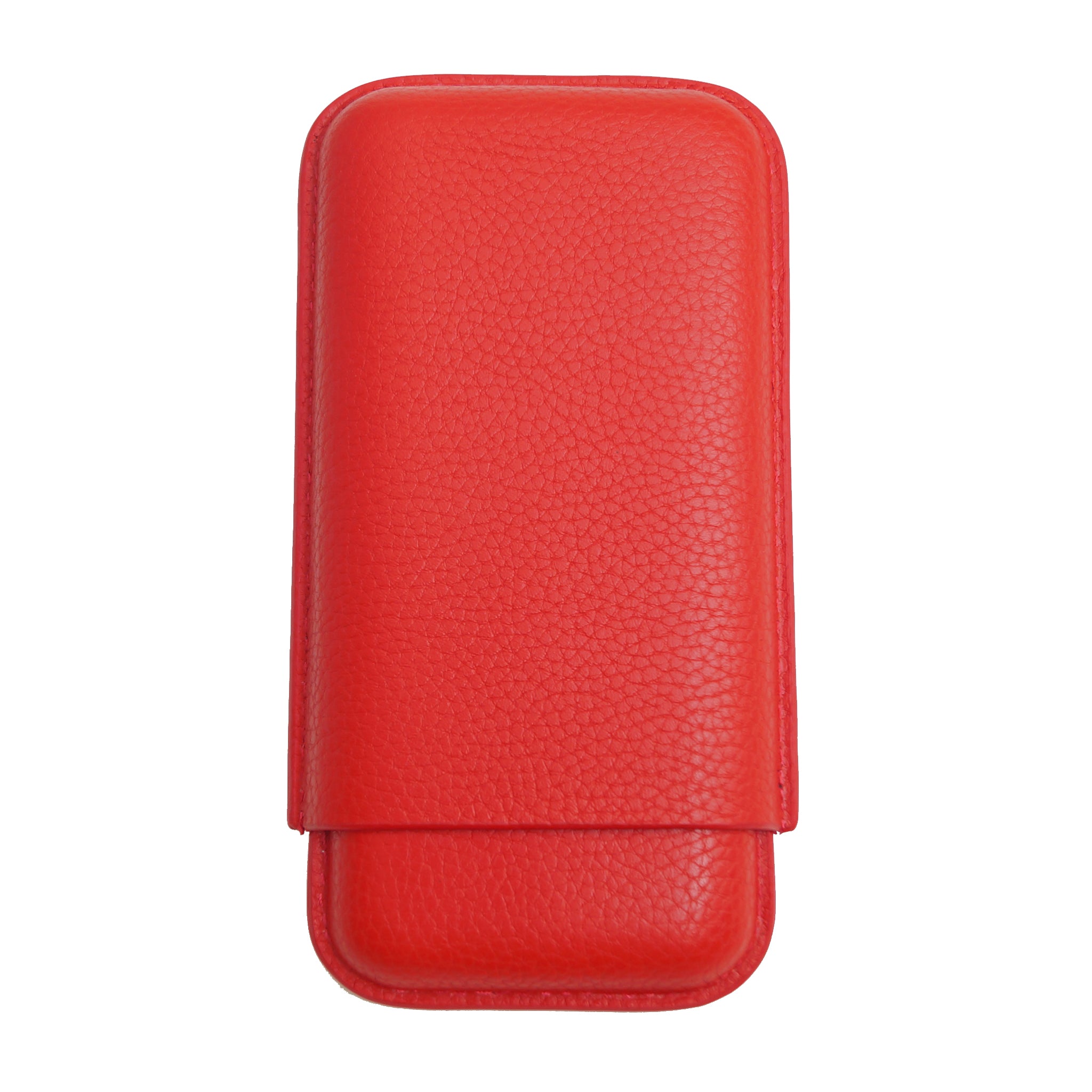 RED LEATHER CIGAR POUCH - VSB London