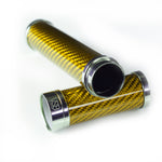 Load image into Gallery viewer, GOLD GLOSS CARBON FIBRE &amp; STAINLESS STEEL CIGAR TUBE - VSB London
